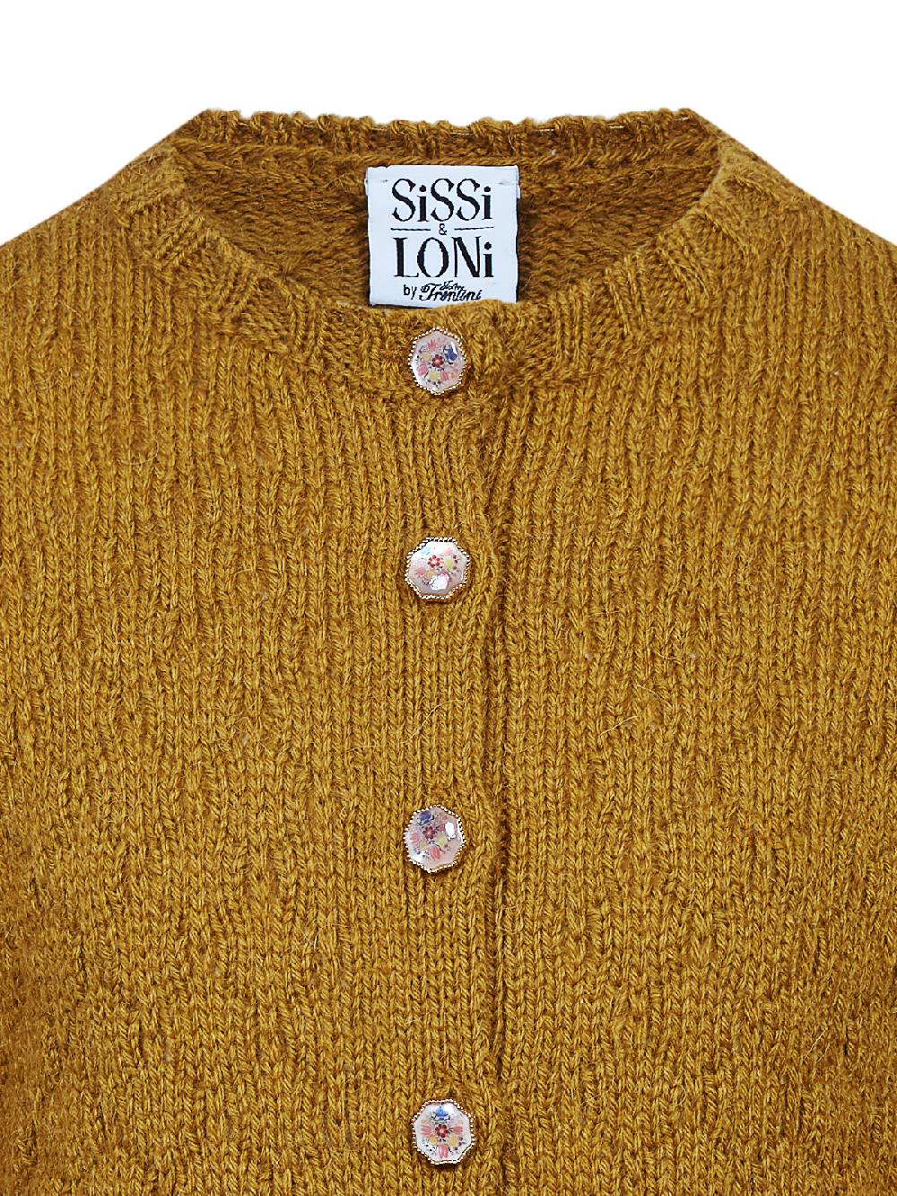 Limberry Senf-farbene Strickjacke für Kinder - INGE SENF Heißer Verkauf