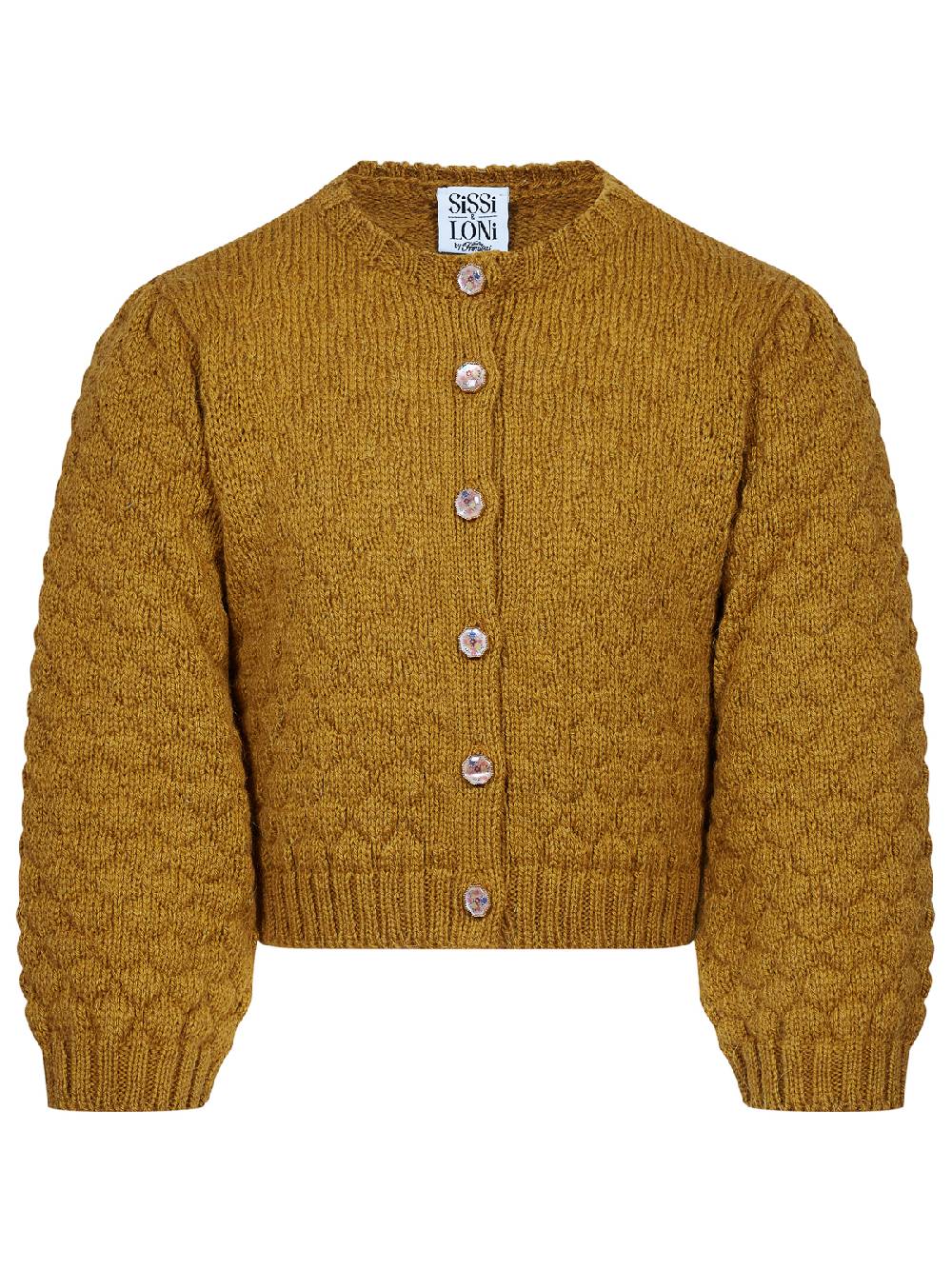 Limberry Senf-farbene Strickjacke für Kinder - INGE SENF Heißer Verkauf