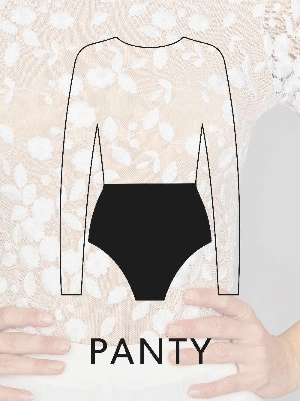 Limberry Langärmliger Braut-Body mit Blumen-Spitze und tiefem Rücken - SCARLET Kostenlose Rückgabe