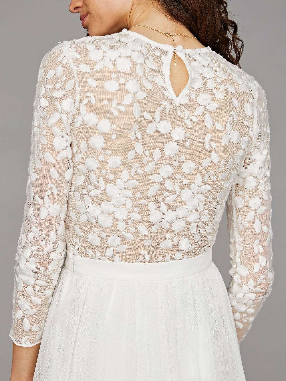 Limberry Braut-Body mit Blumen-Spitze - ELLEN Begrenzte Freigabe