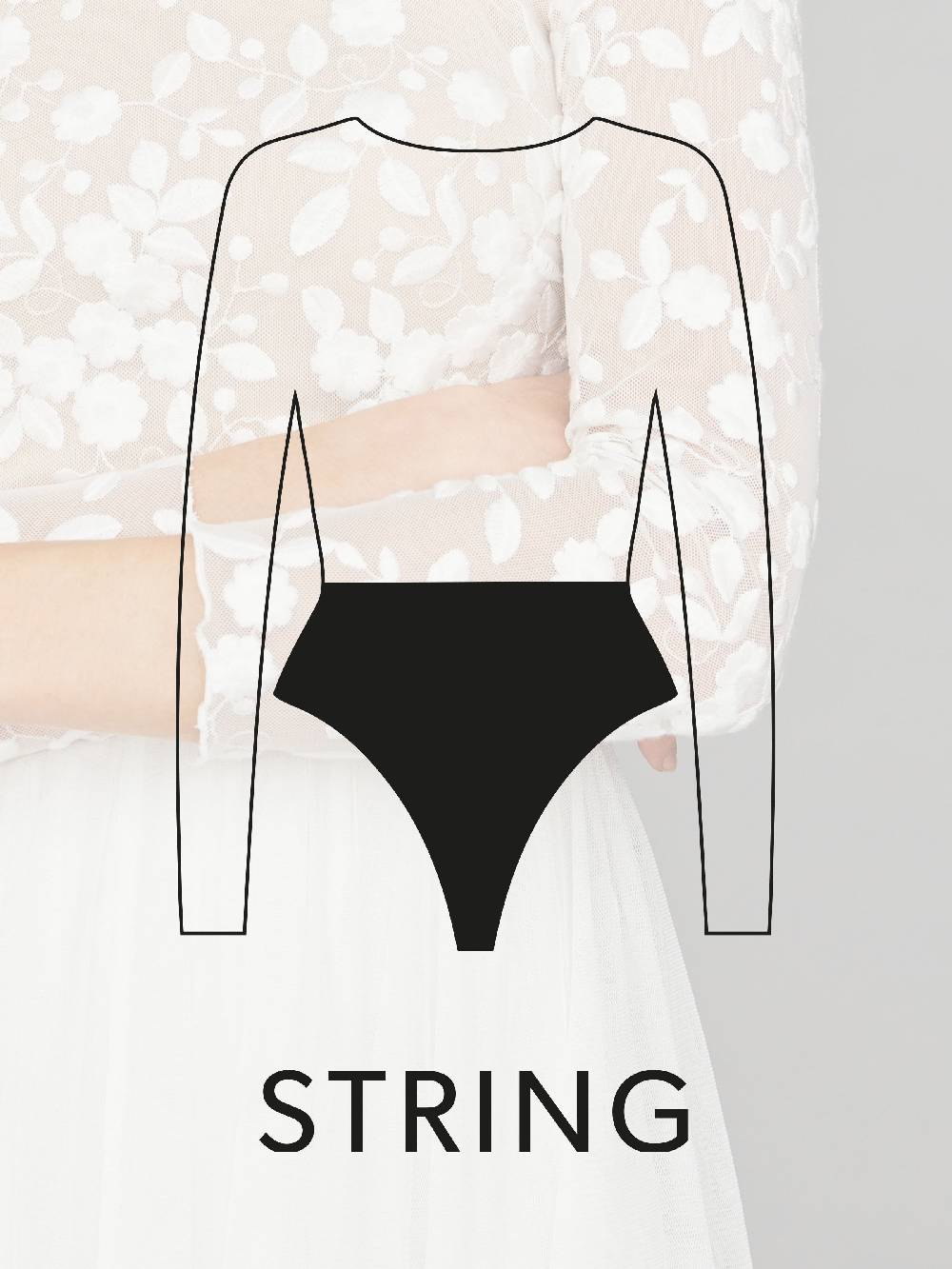 Limberry Braut-Body mit Blumen-Spitze - ELLEN Begrenzte Freigabe