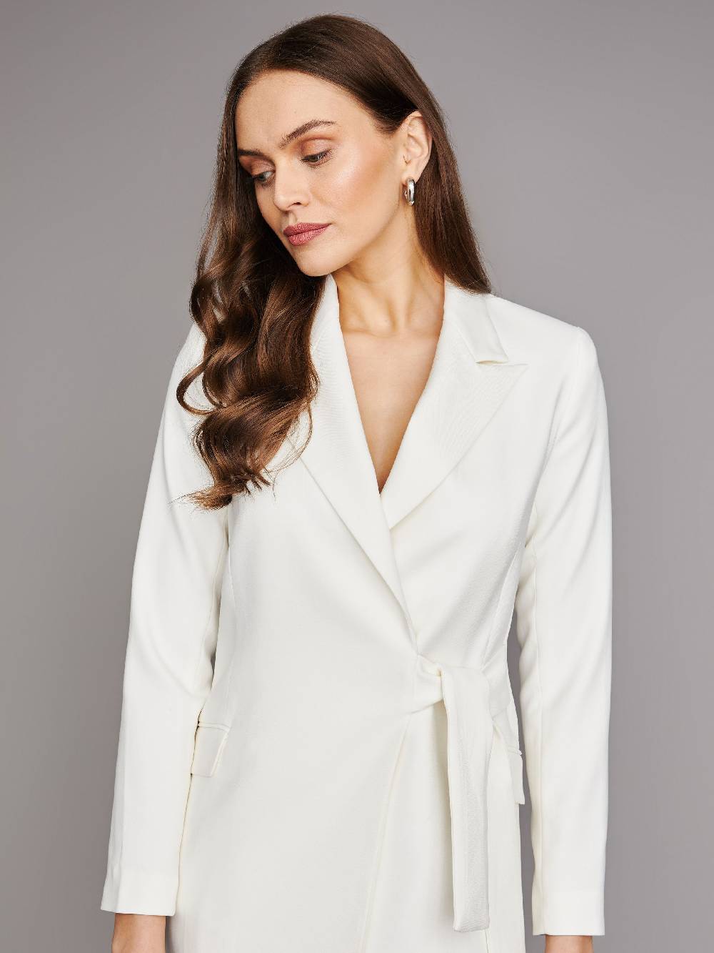 Limberry Cremefarbenes Braut-Blazerkleid - LEONA Letzter Tag