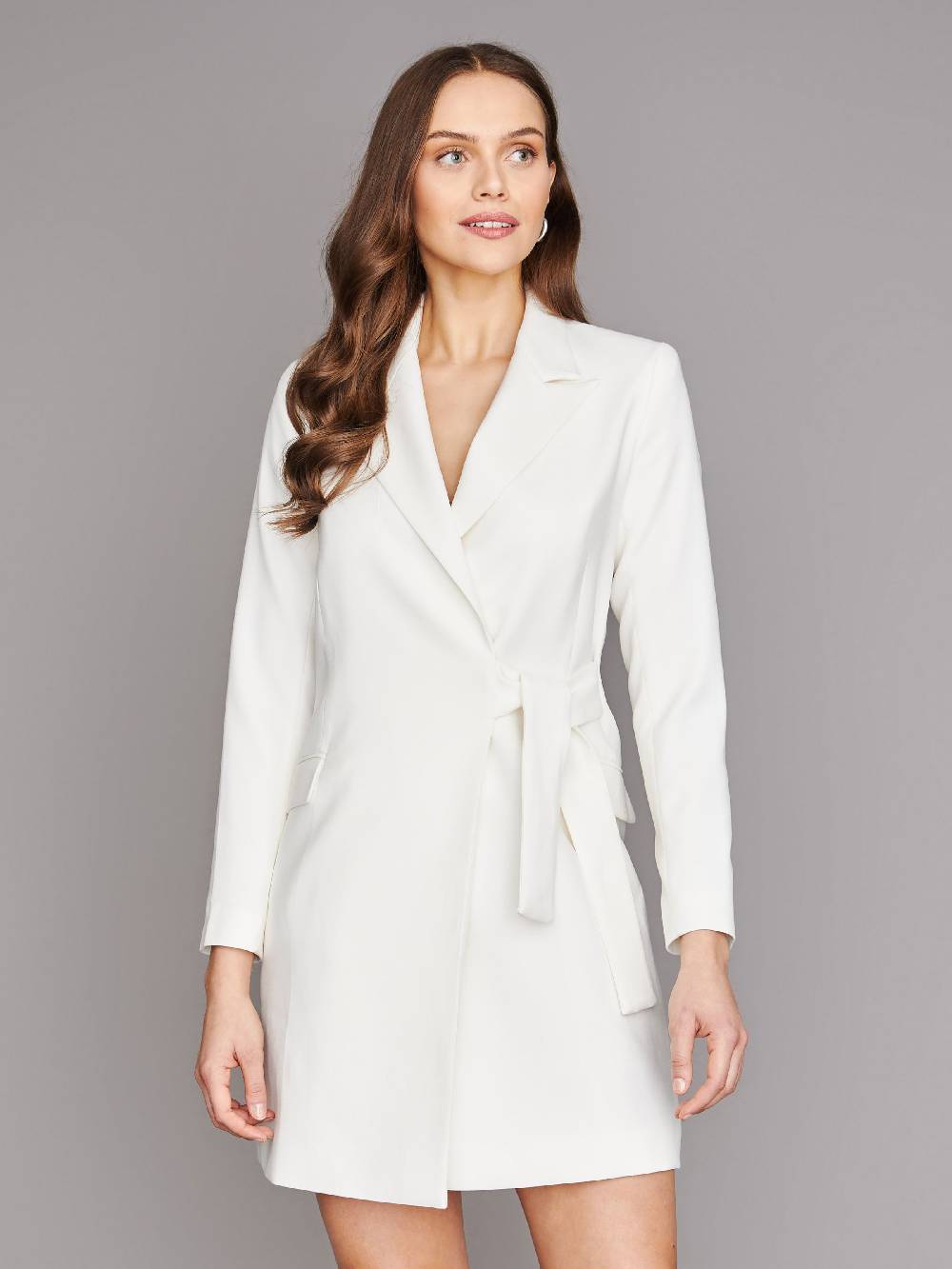 Limberry Cremefarbenes Braut-Blazerkleid - LEONA Letzter Tag
