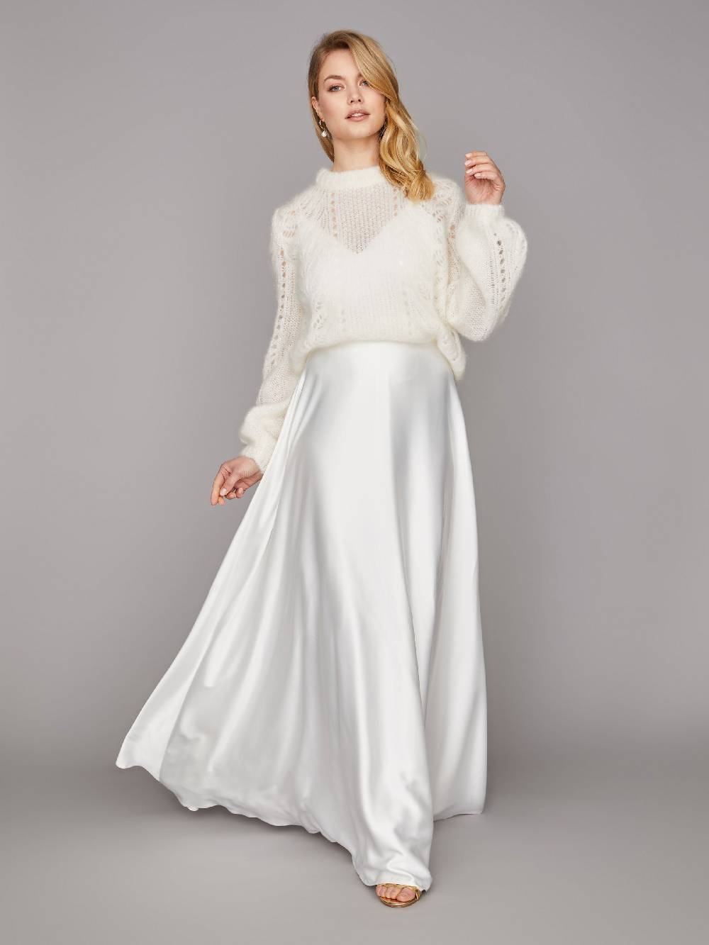 Limberry Braut-Pullover aus Mohair mit Ajourmuster - CLEO Bis zu 60% Rabatt