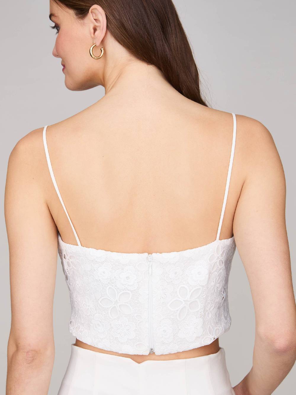 Limberry Cremefarbenes Braut-Top mit dünnen Trägern - DAISY Auslauf