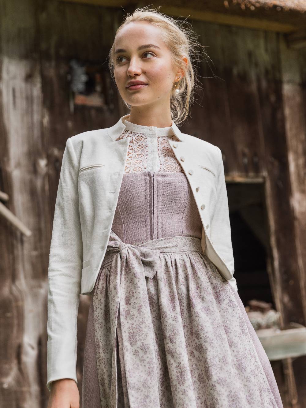 Limberry Cremeweiße Dirndlbluse - MILLA im Angebot