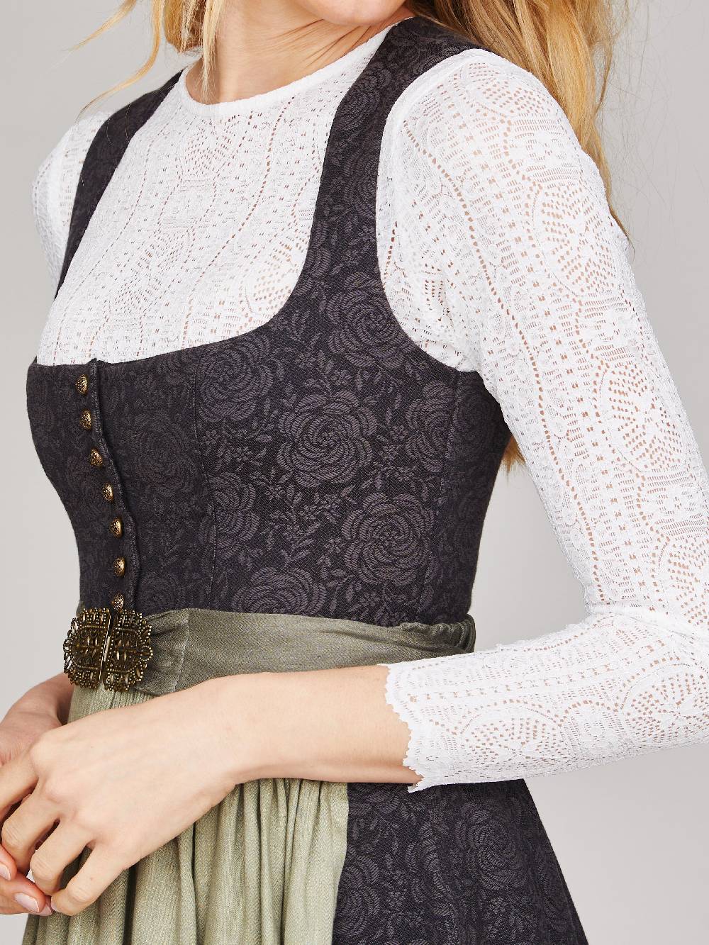 Limberry Weißer Trachtenbody - ERICA Begrenztes Angebot