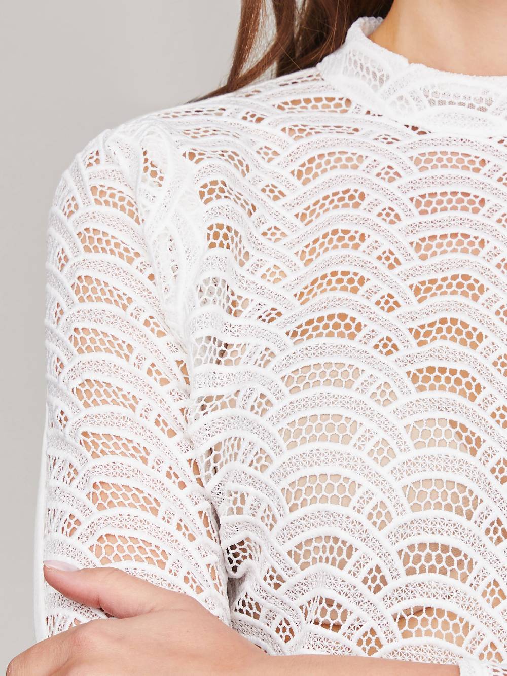 Limberry Weißer Body mit auffallender Spitze - POPPY Online Shopping