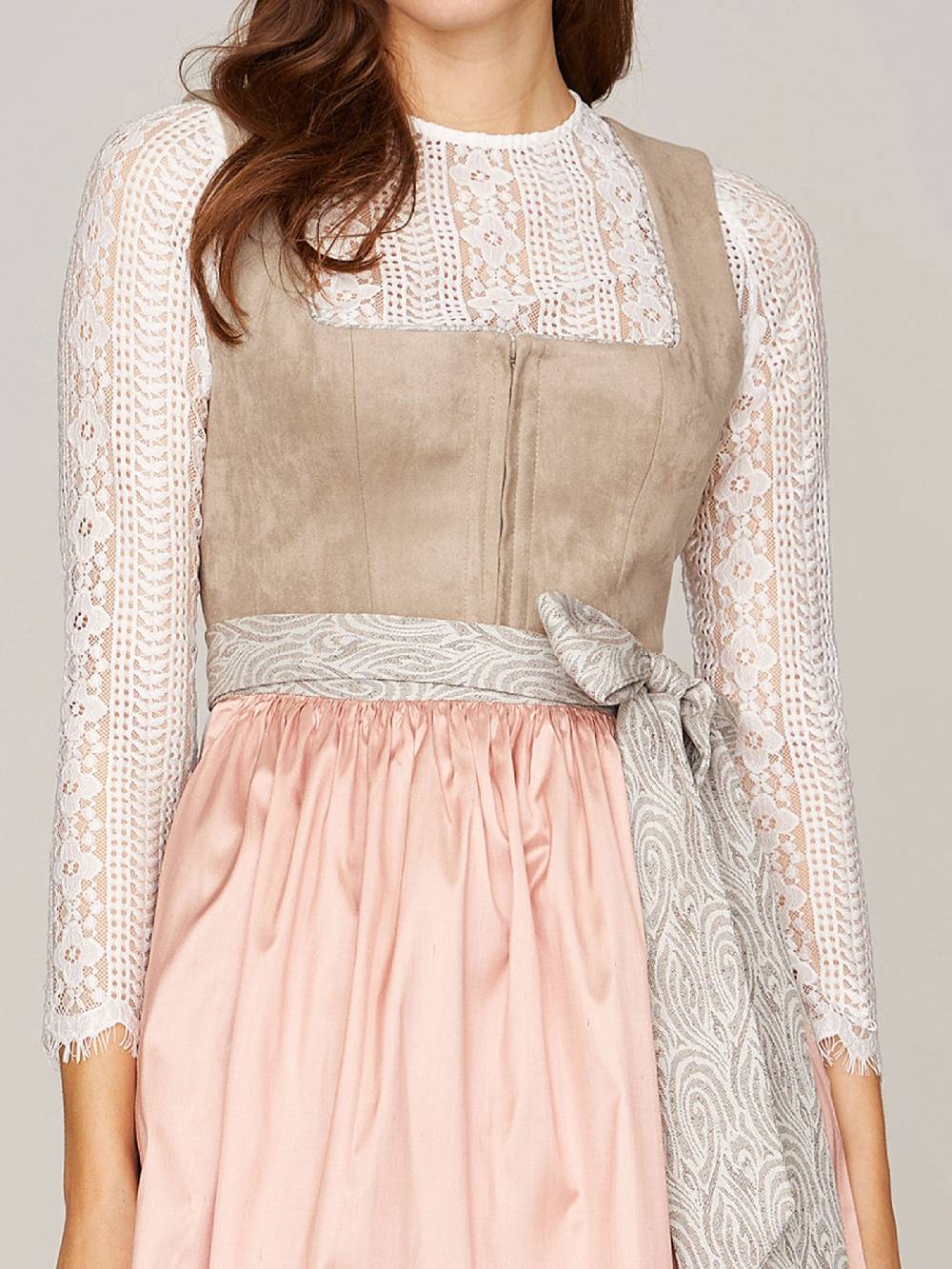 Limberry Hellbeiges Dirndl im Animalprint - KIRA SAND Exklusivangebot