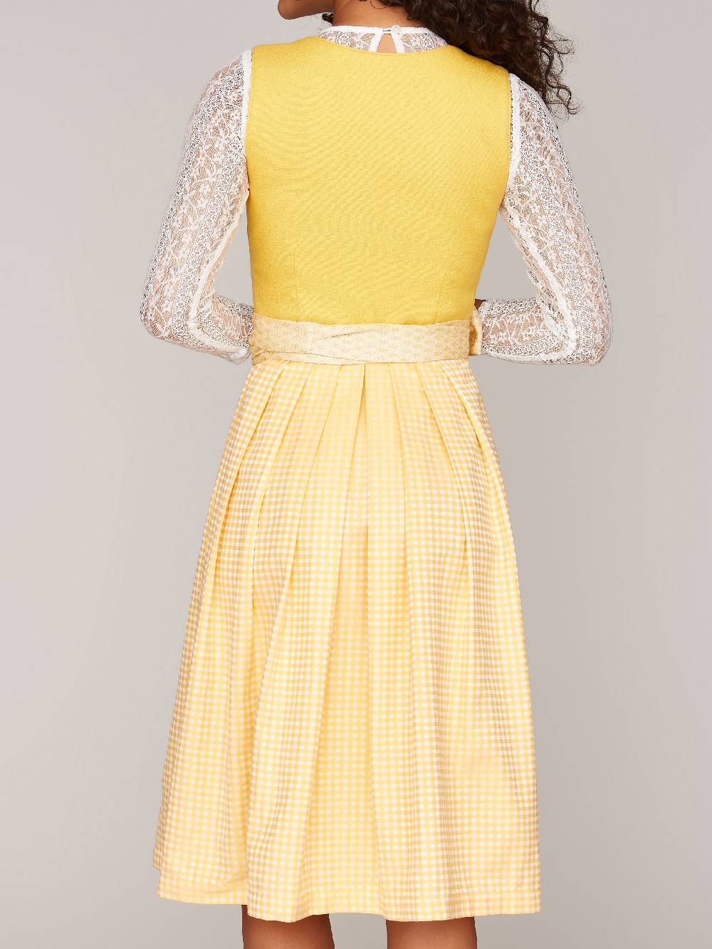 Limberry Gelbes Dirndl mit Leinen-Mieder - MIRANDA YELLOW Heißer Verkauf