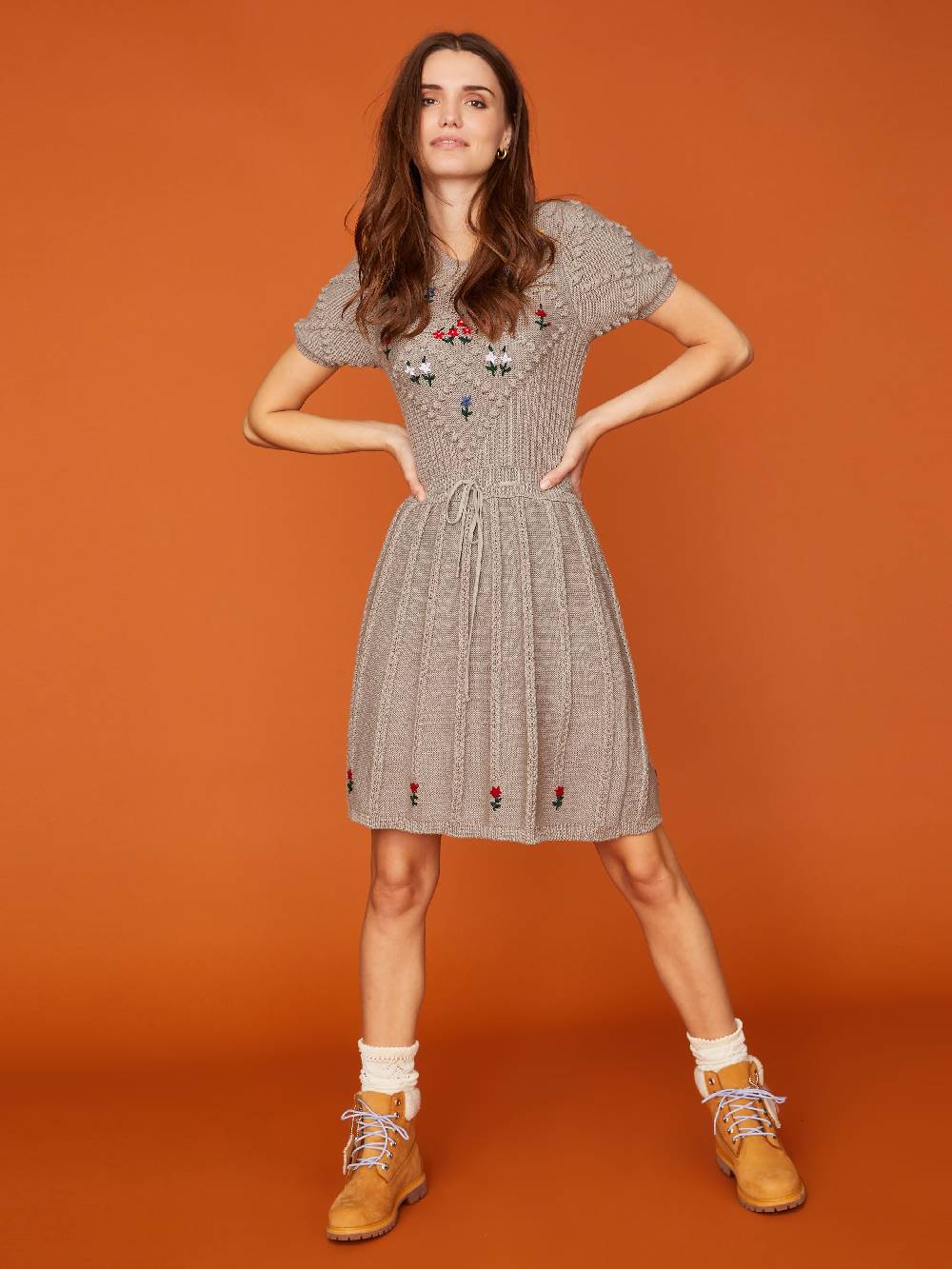 Limberry Graues Strickkleid - HEIDI Neueste Mode