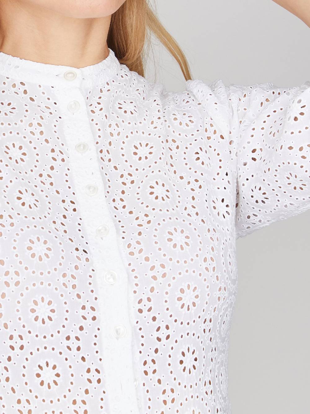 Limberry Cremeweißer Body mit Stickerei - LOLA WEISS Große Rabatte