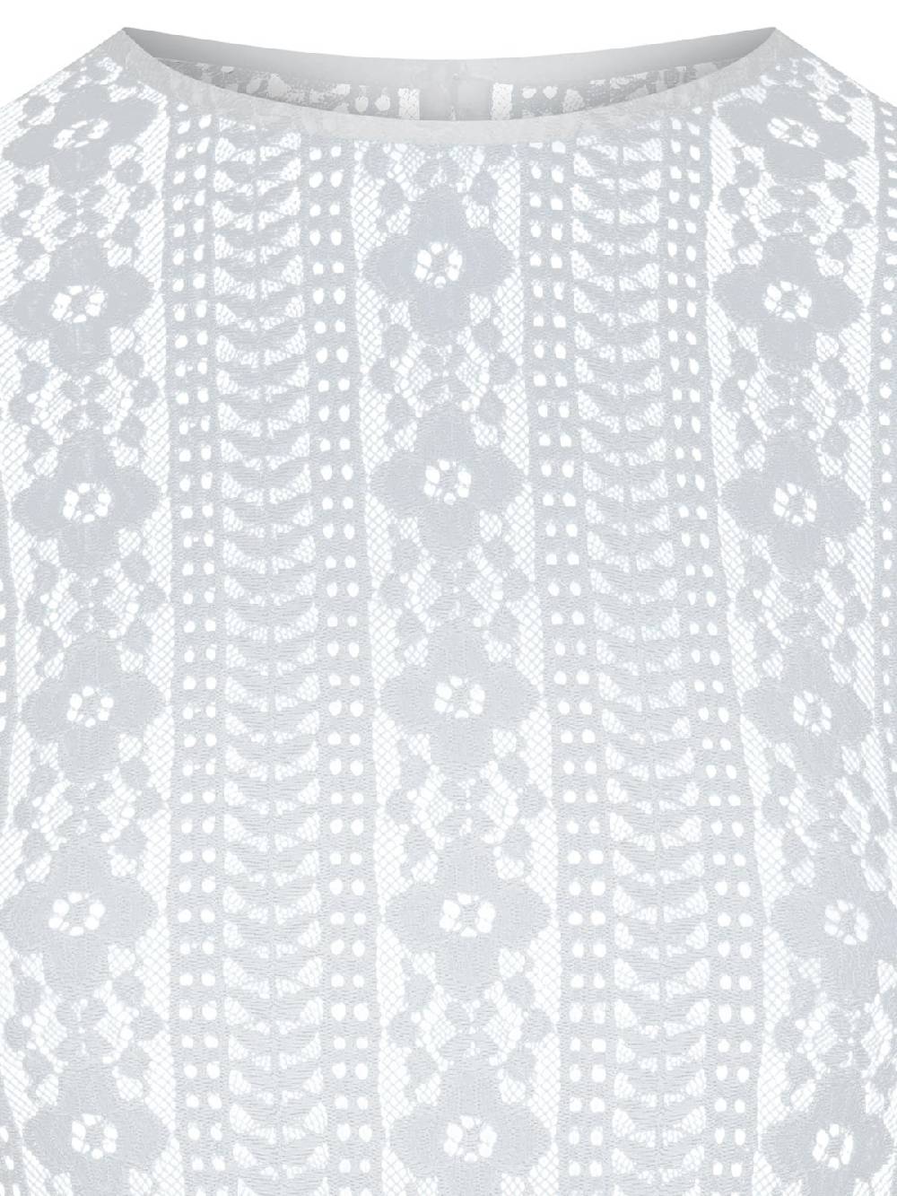 Limberry Weißer Langarm-Spitzenbody - CLEMENTINE WEISS Bis zu 50% Rabatt