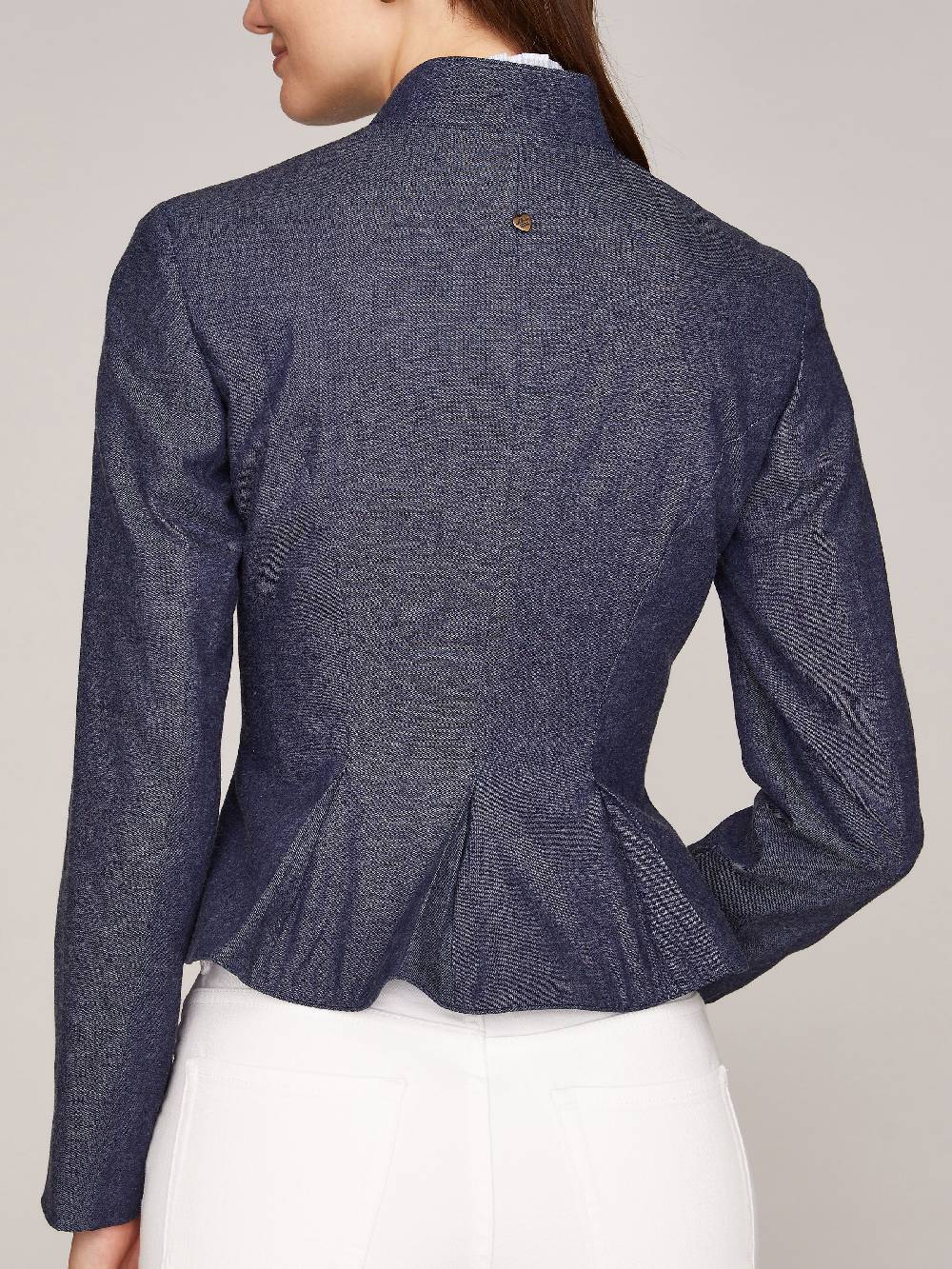 Limberry Denimfarbener Trachten-Blazer mit Stehkragen - CHRISTL Nur noch ein Tag übrig