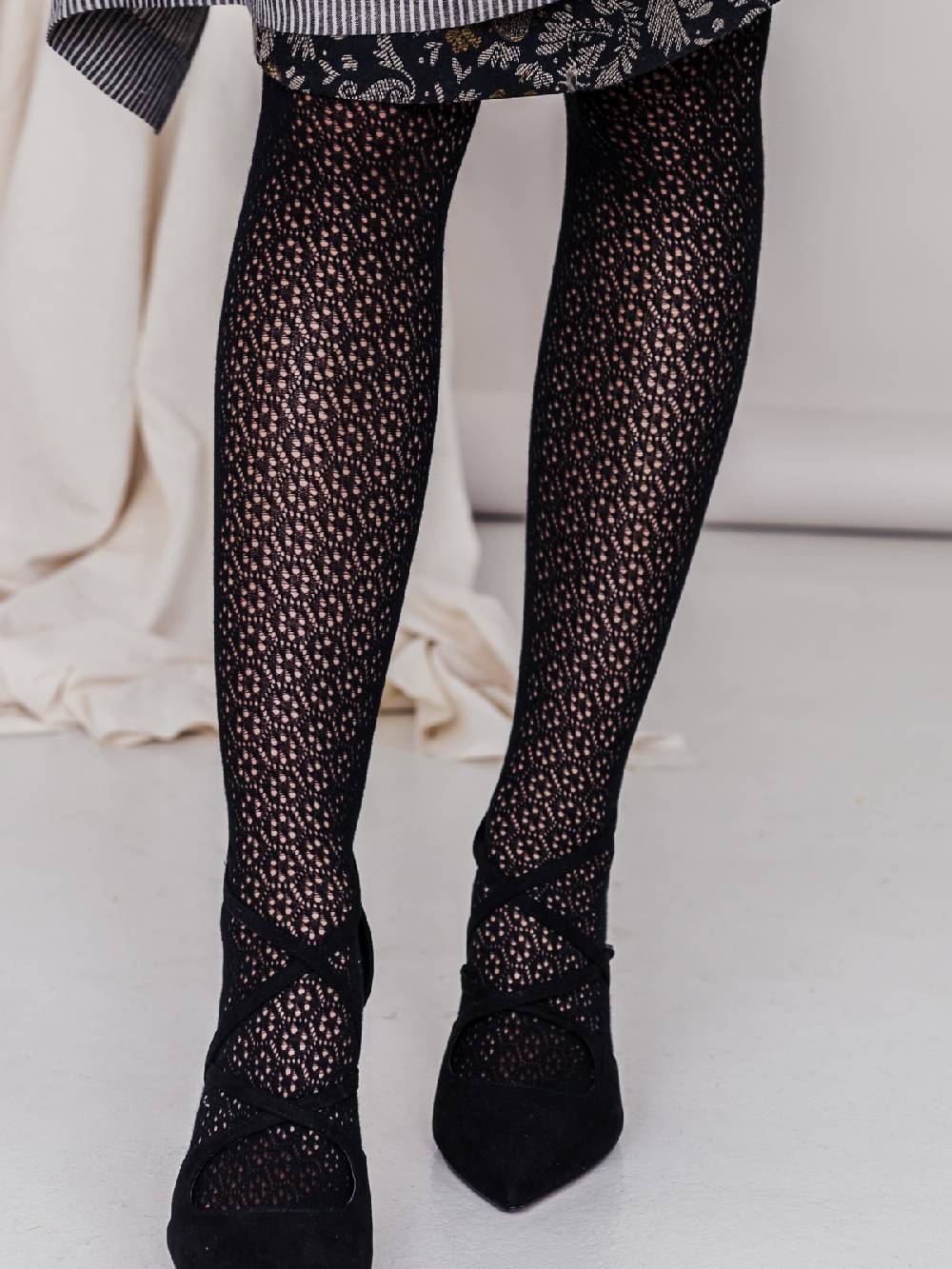 Limberry Trachten-Strumpfhose in Schwarz - FLEUR Outlet