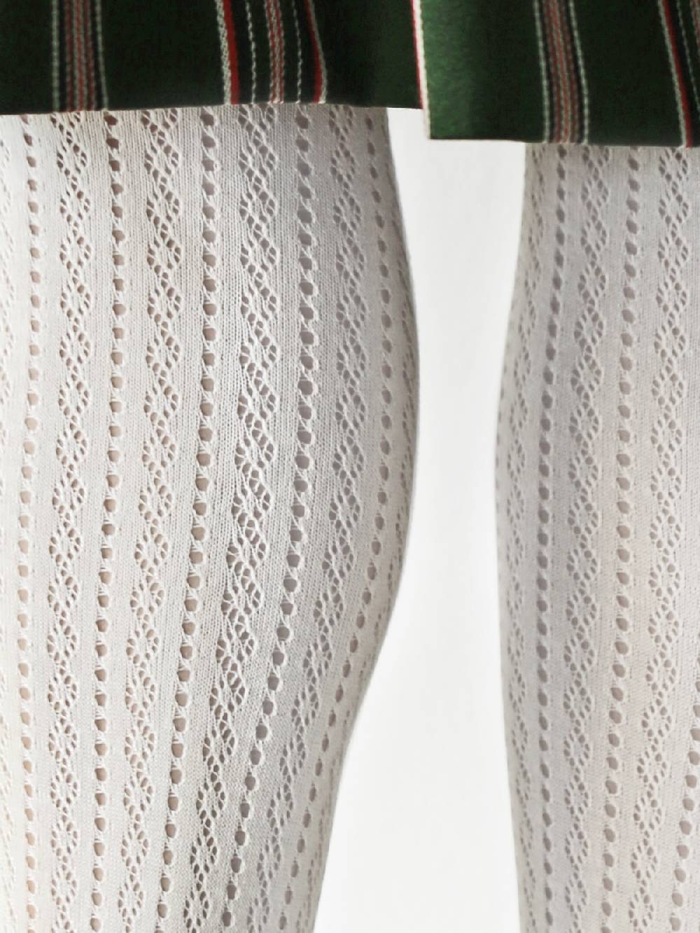 Limberry Weiße Trachten-Strumpfhose - CROCHET Verkauf