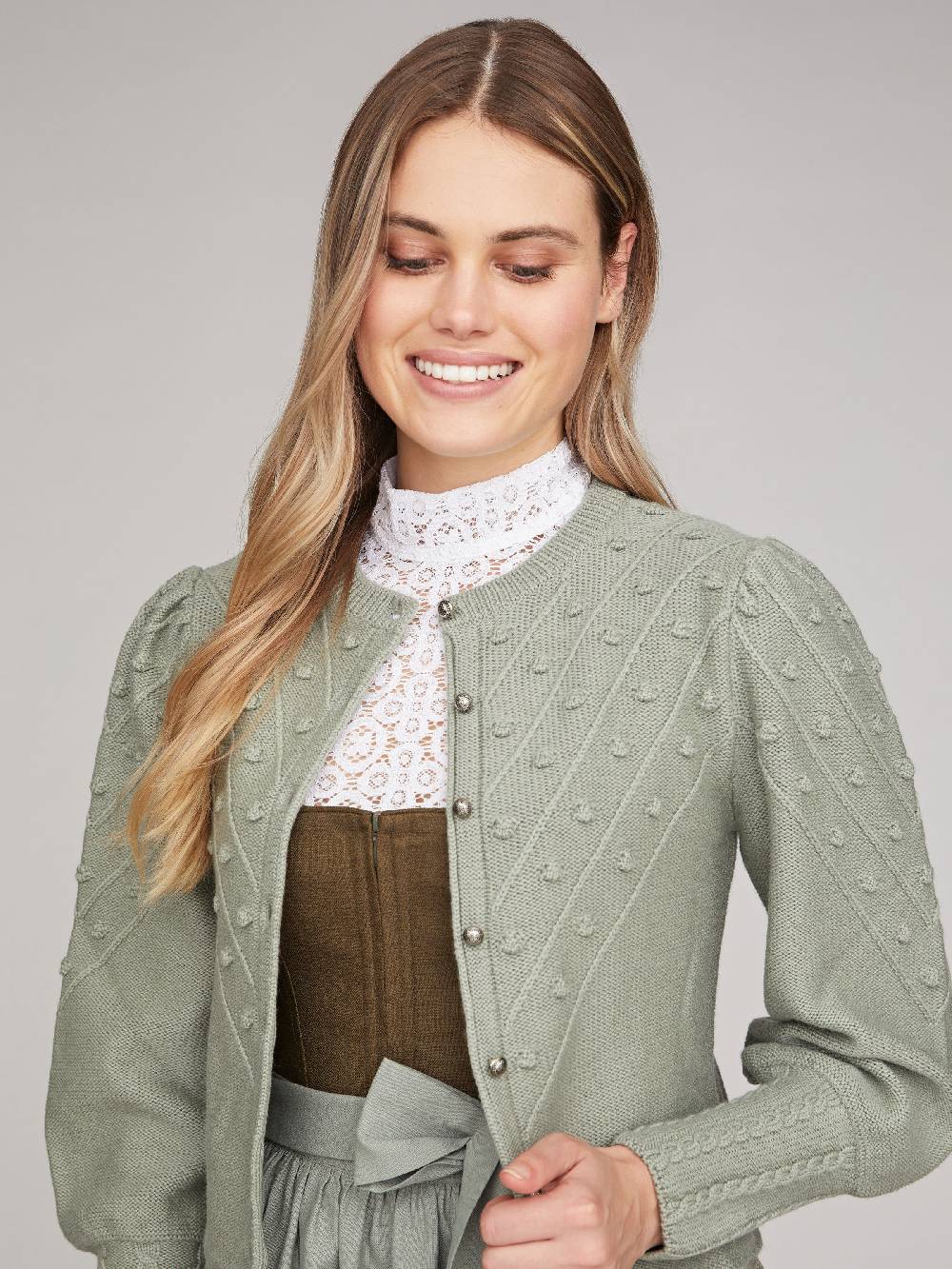 Limberry Strickjacke in Khaki - MIA Schlussverkauf