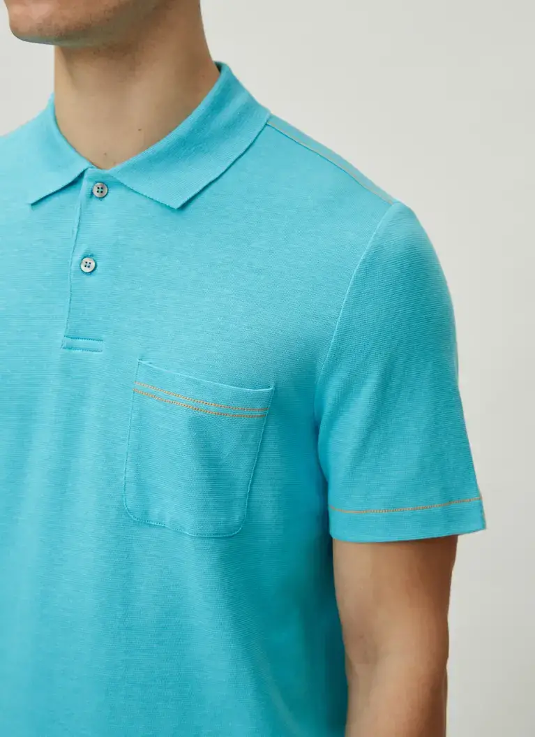 Maerz Muenchen PoloshirtBaumwoll-Leinen-MixArt. Nr. 661400-816 Günstiger Verkauf
