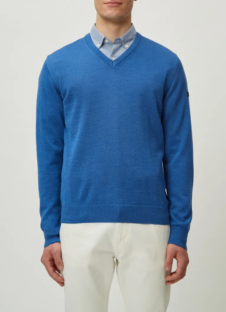 Maerz Muenchen V-Pullover100% MerinowolleArt. Nr. 490400-355 Zeitlich begrenztes Angebot