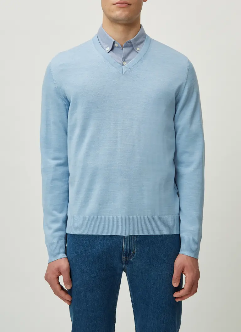Maerz Muenchen V-Pullover100% MerinowolleArt. Nr. 490490-328 Nur noch ein Tag übrig