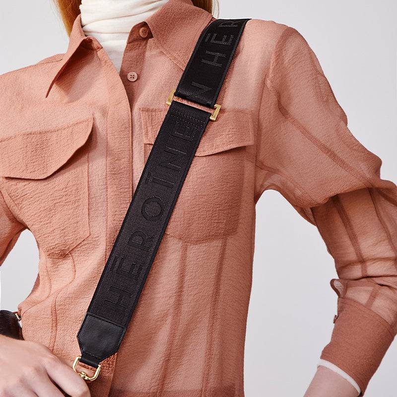 Maison Héroïne LOGO SHOULDER STRAP Neueste Stile