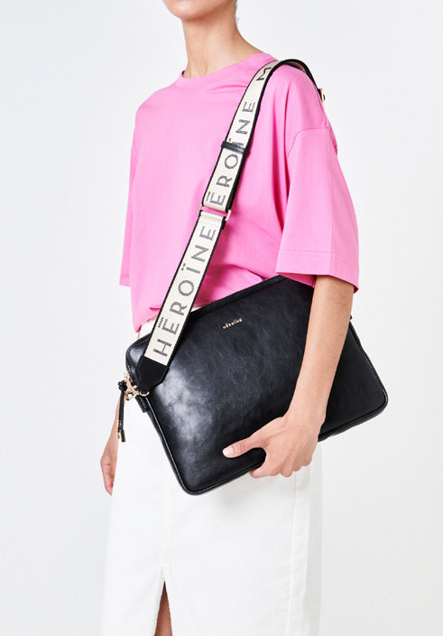 Maison Héroïne BI-COLOR LOGO SHOULDER STRAP Nur für heute