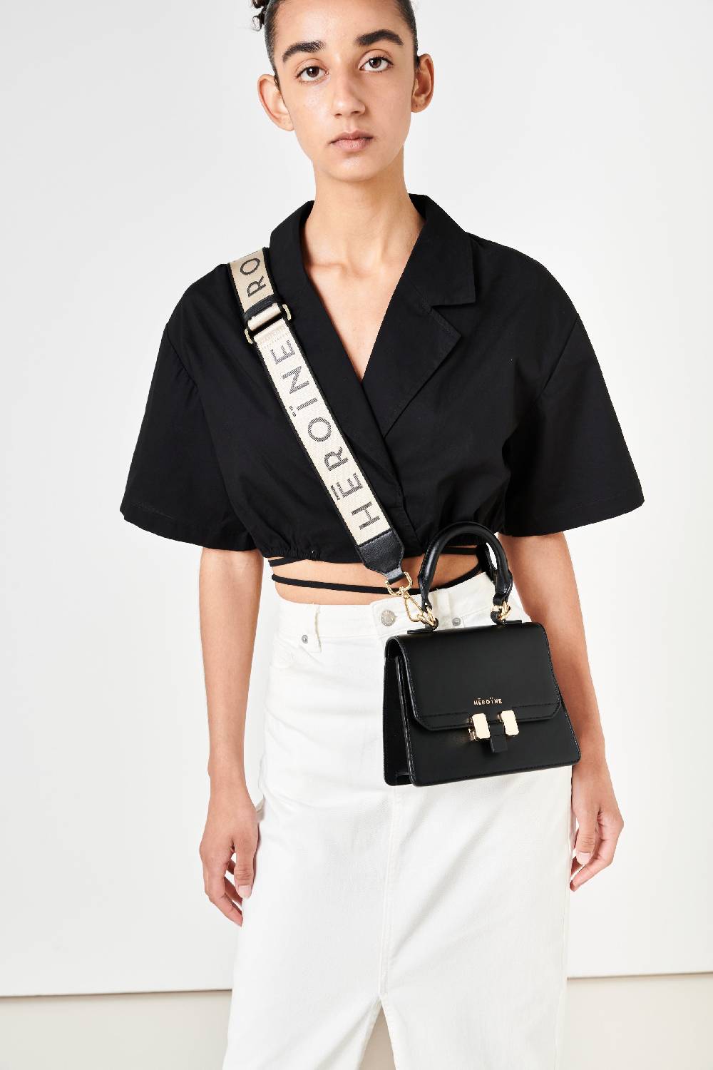 Maison Héroïne BI-COLOR LOGO SHOULDER STRAP Nur für heute
