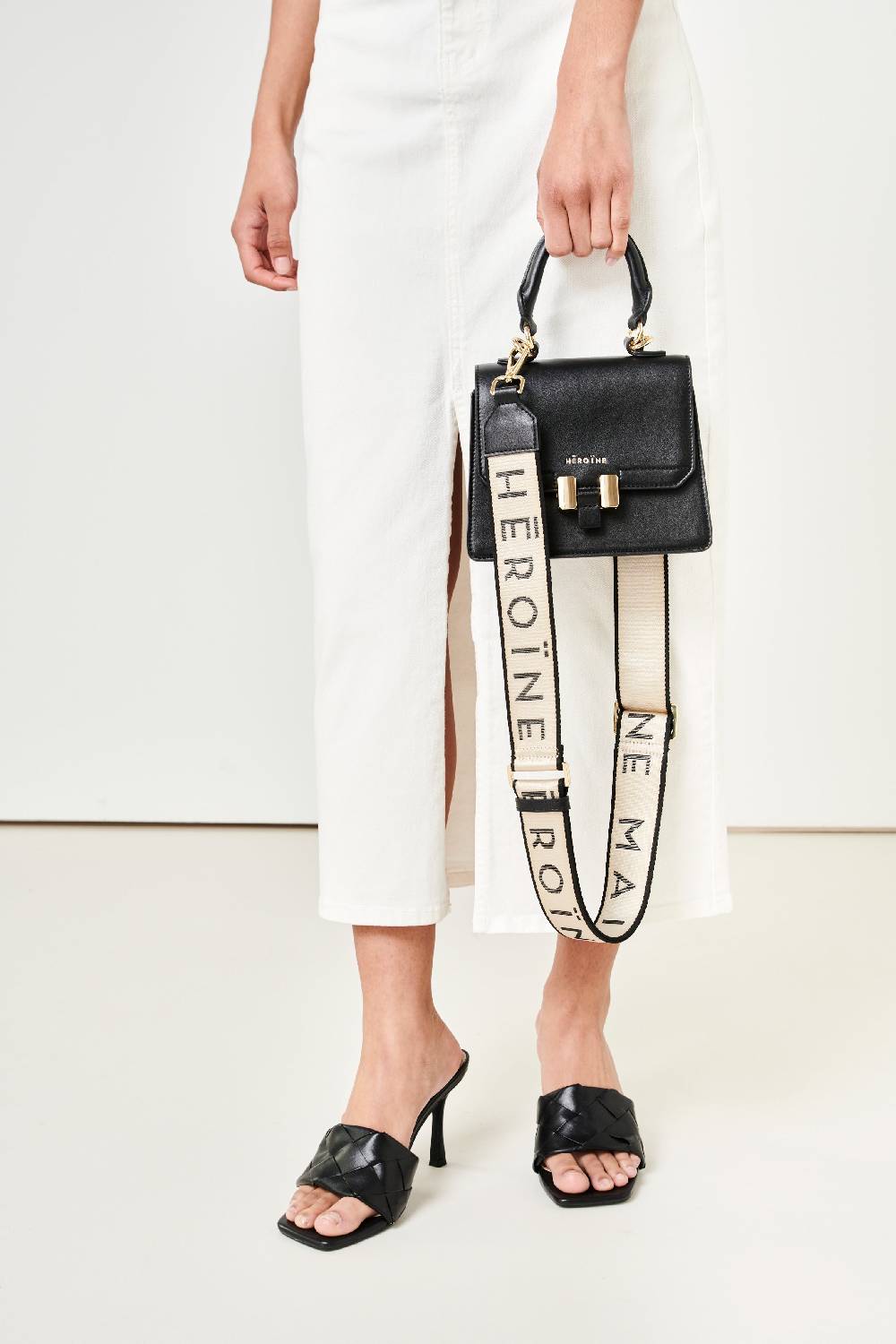 Maison Héroïne BI-COLOR LOGO SHOULDER STRAP Nur für heute
