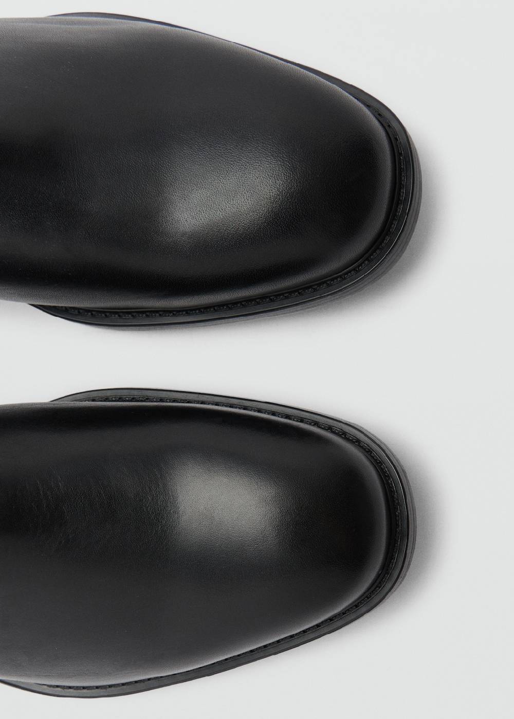 ﻿Mango Chelsea Boots aus poliertem Leder Jubiläumsangebot