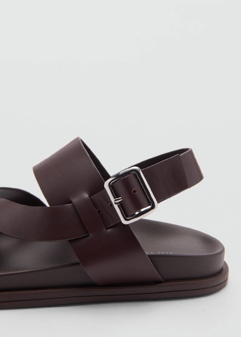 Mango Überkreuzte Riemchensandale aus 100 % Leder Sonderangebote