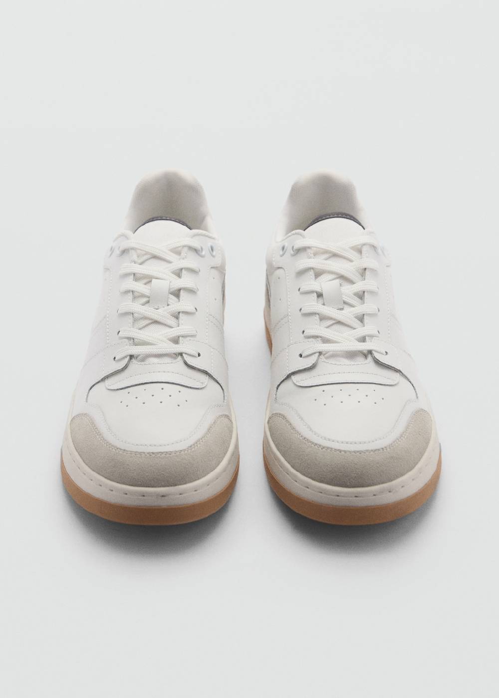 Mango Sneakers mit kontrastierenden Lederdetails Tiefpreis