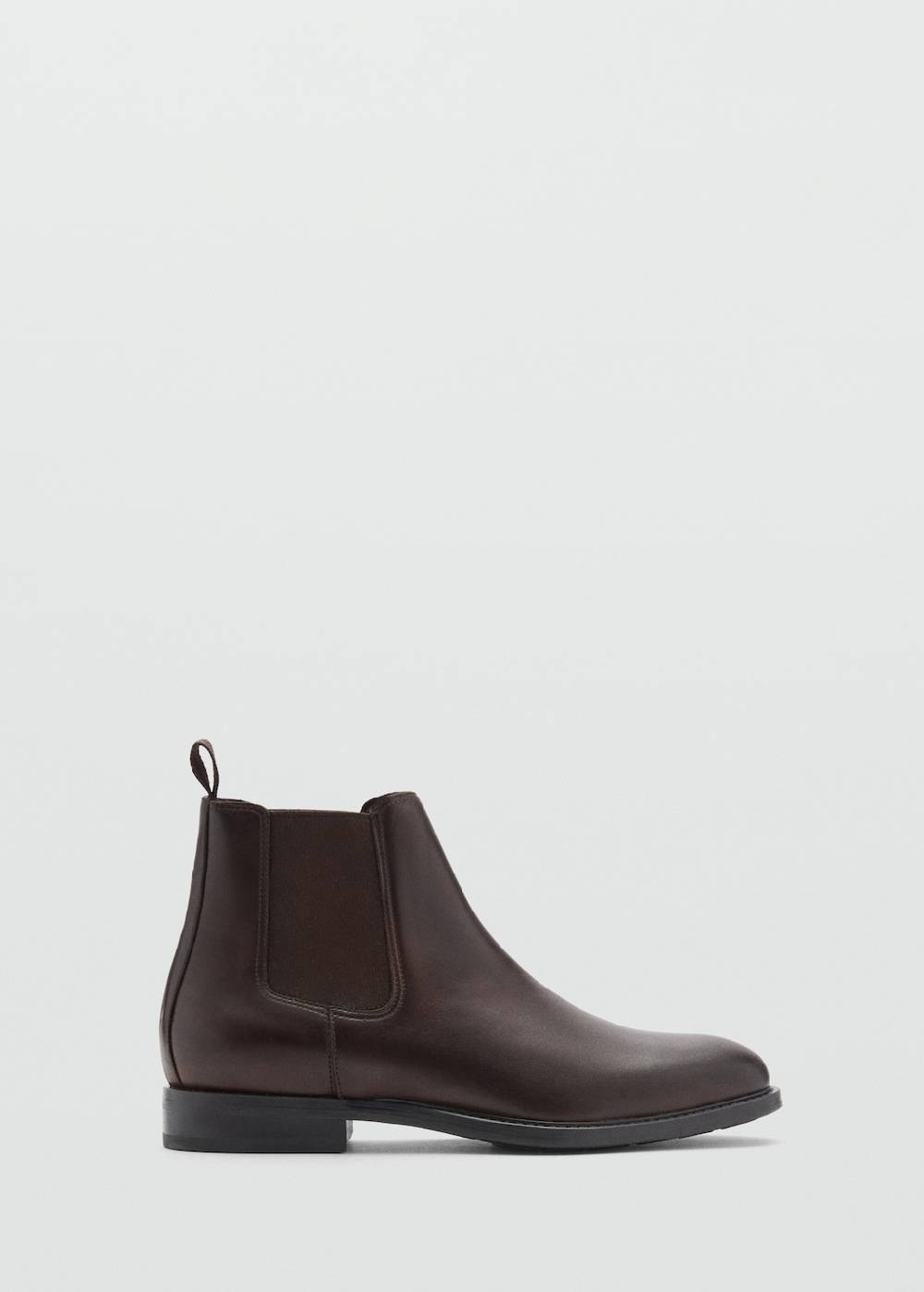 Mango Chelsea Boots aus poliertem Leder Letzte 3 Tage