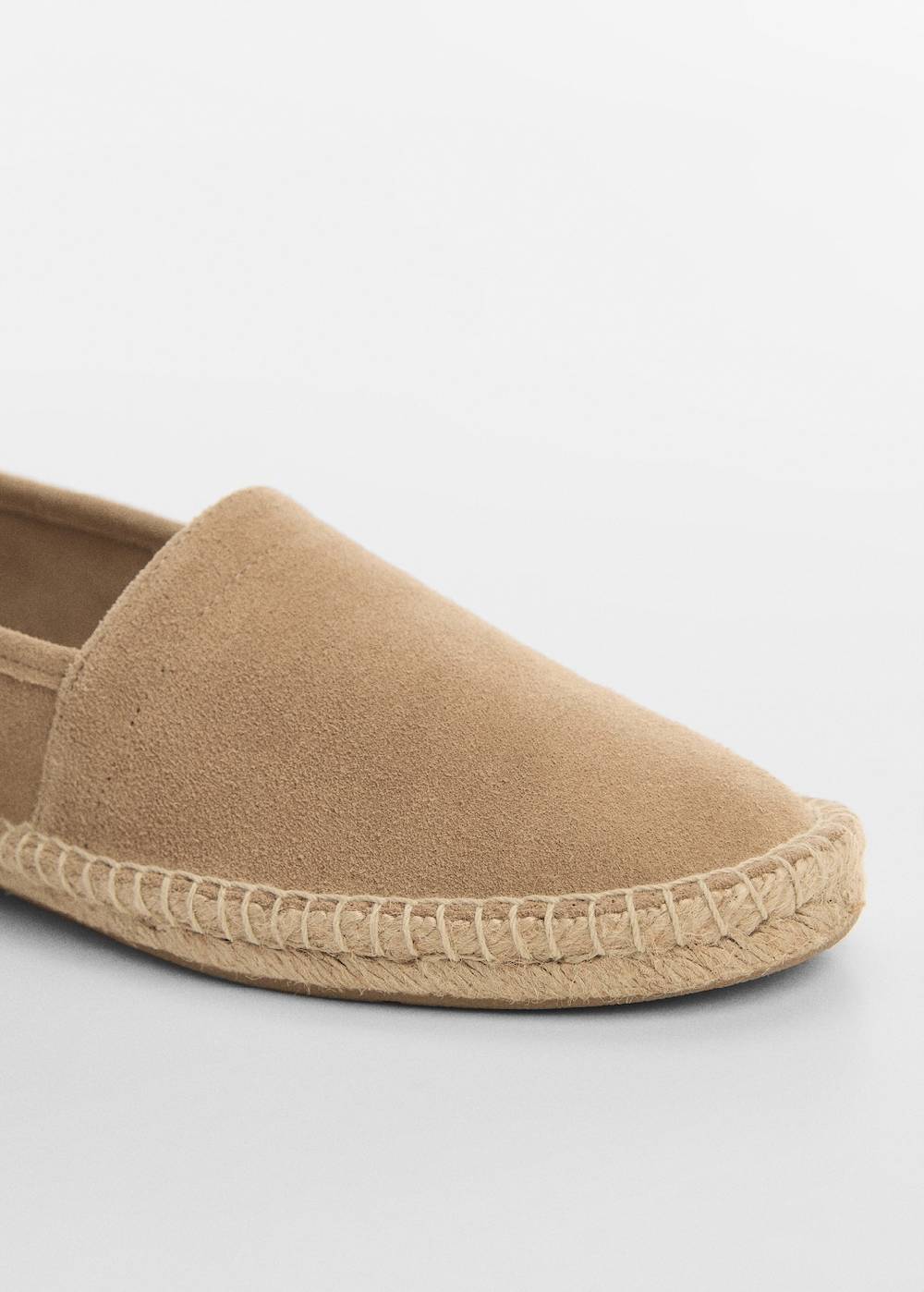 Mango Espadrille aus Rauleder und Jute Neueste Stile