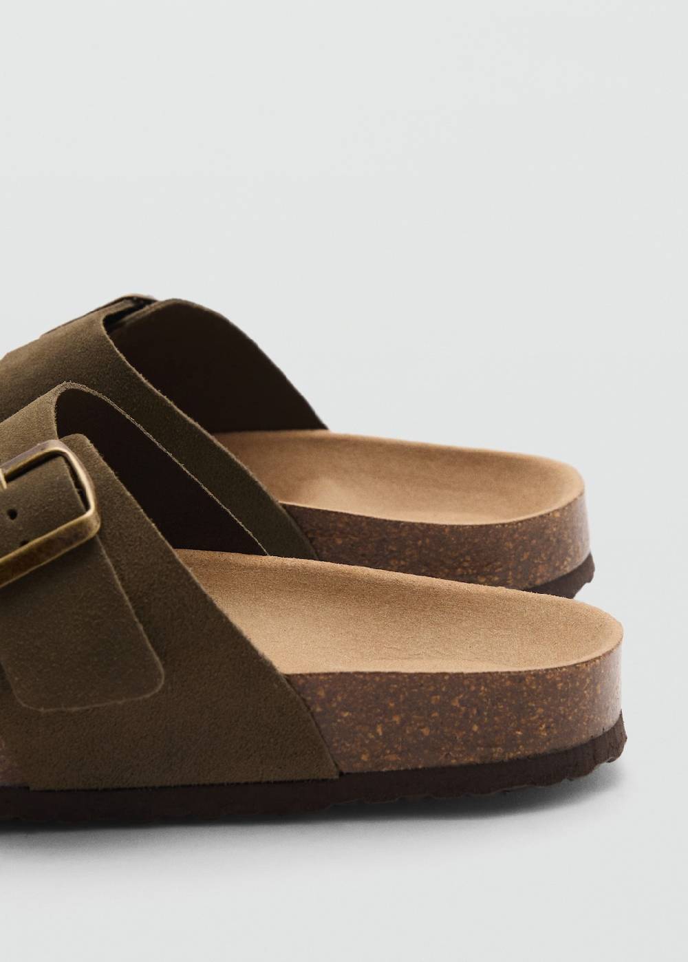 Mango Rauleder-Sandale mit Schließe Bis zu 50% Rabatt