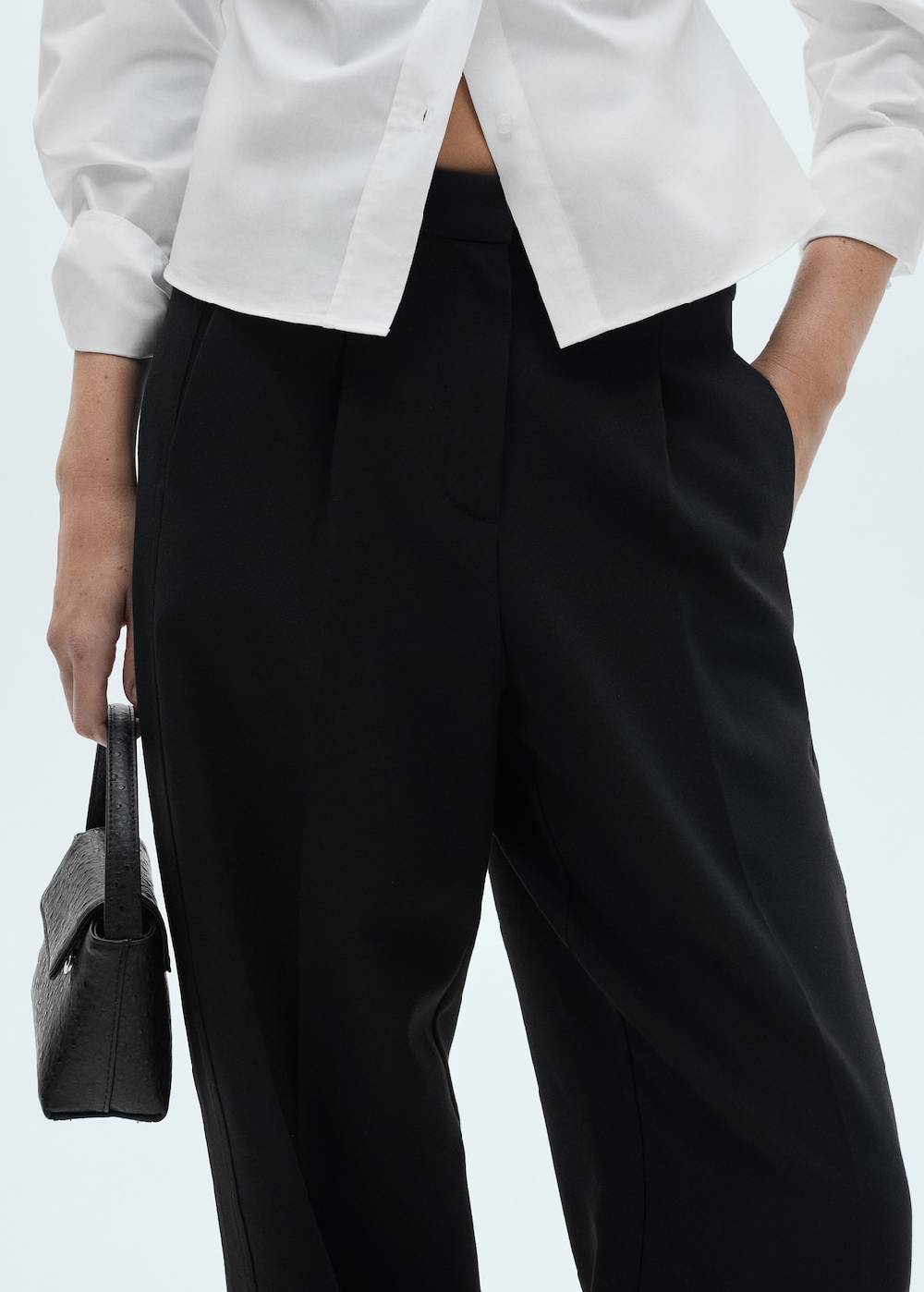Mango Gerade Bundfaltenhose Nur noch ein Tag übrig
