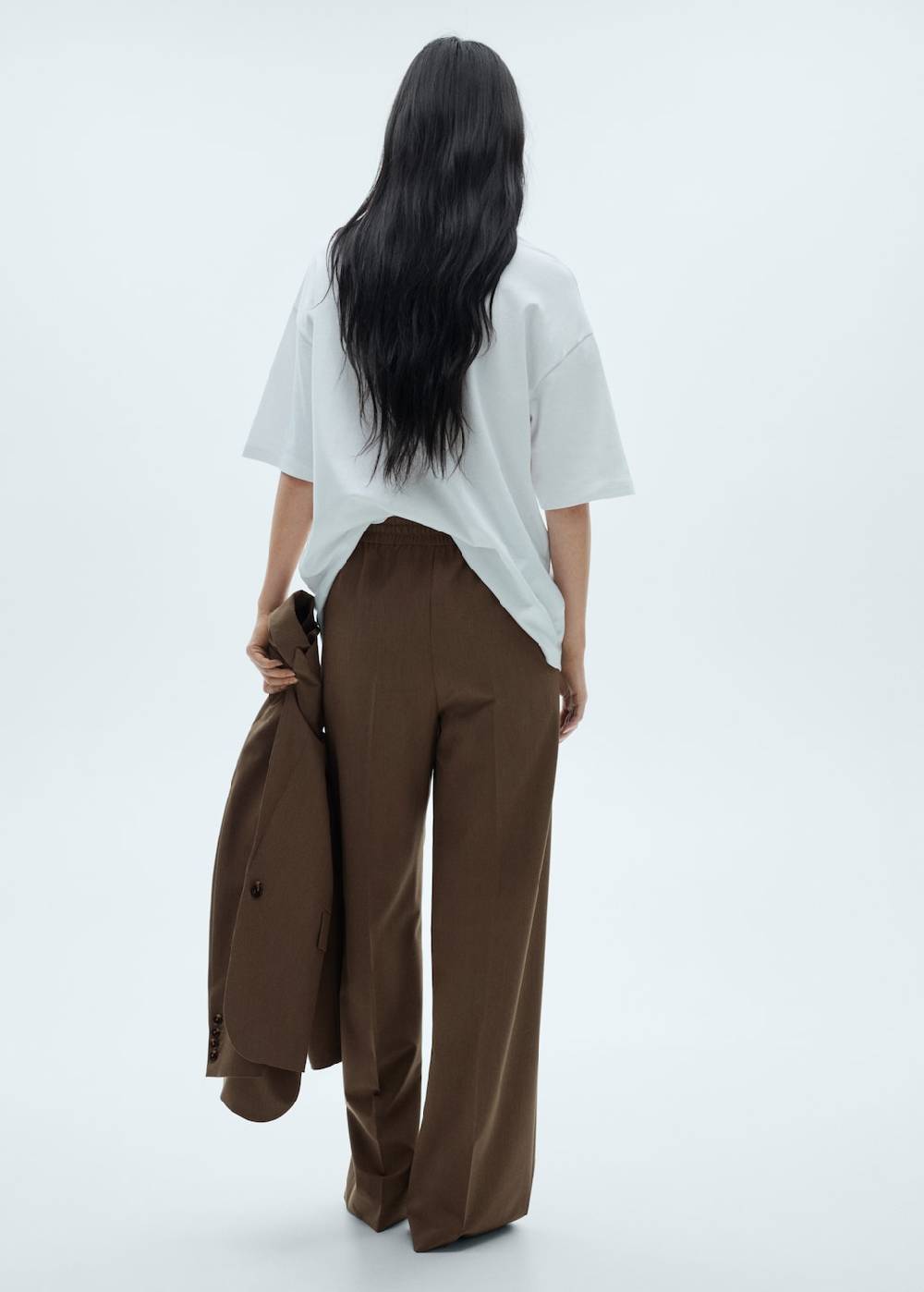 Mango Gerade Hose mit Stretchbund 50% Rabatt mit kostenlosem Versand