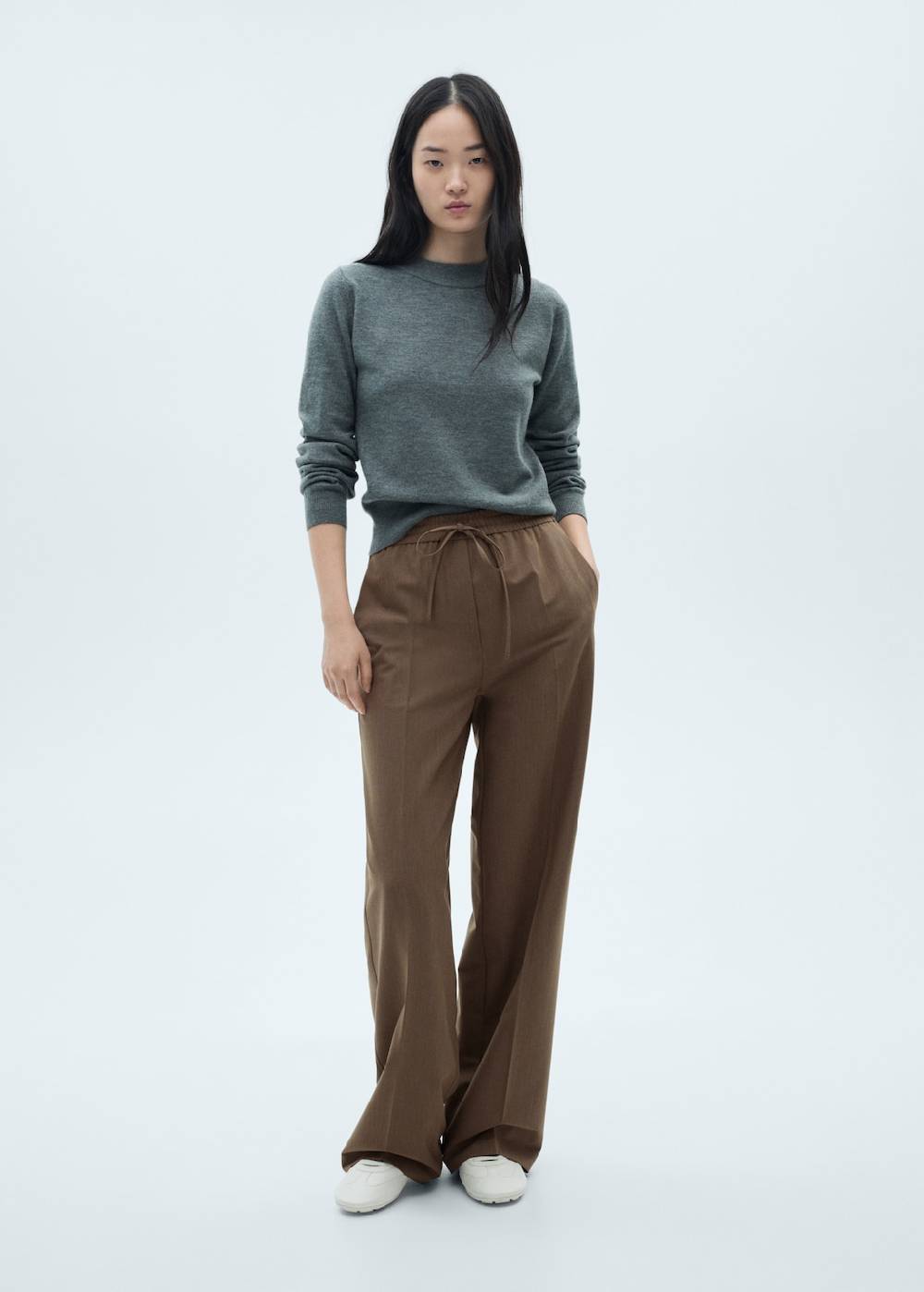 Mango Gerade Hose mit Stretchbund 50% Rabatt mit kostenlosem Versand