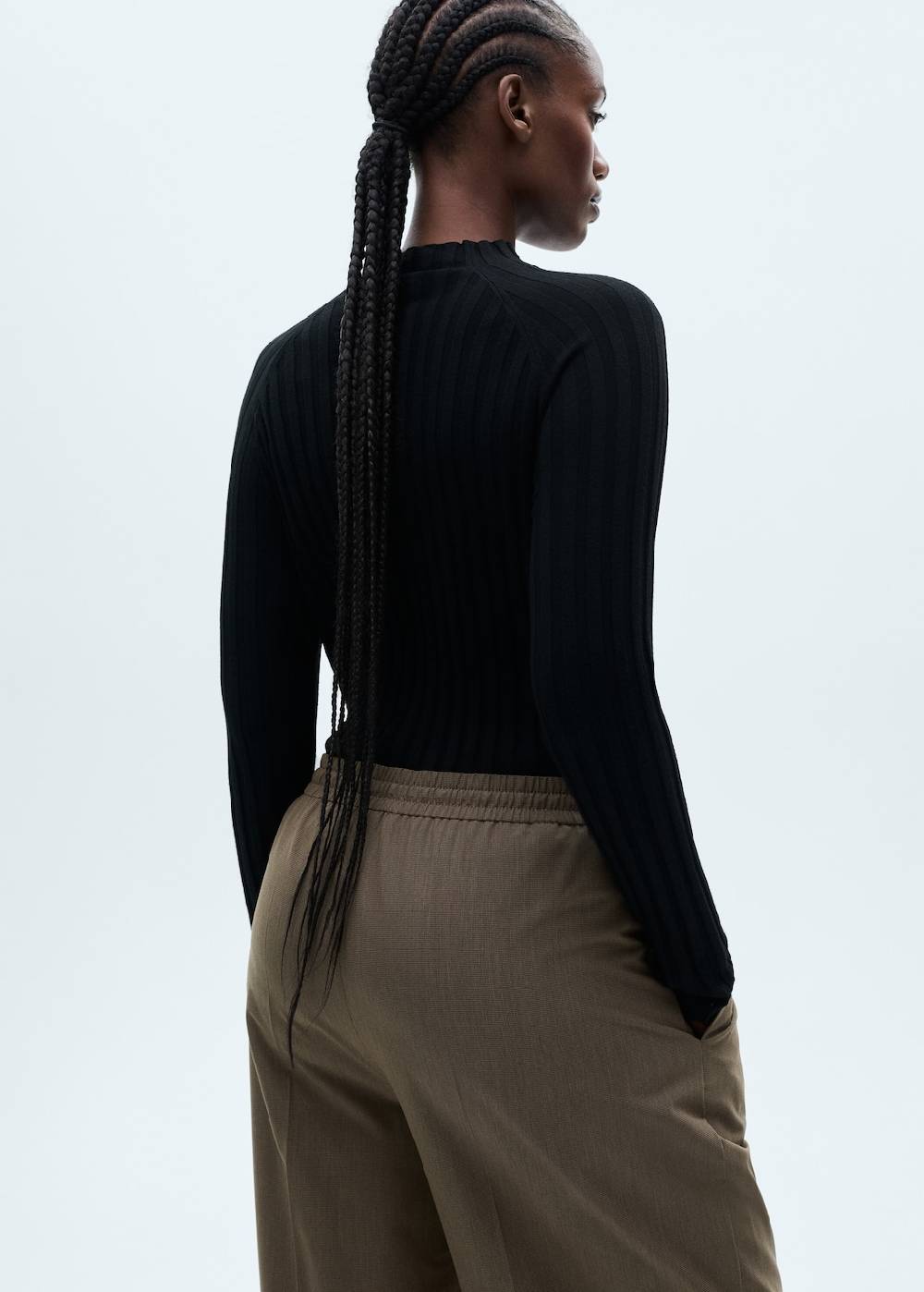 Mango Gerade Hose mit Stretchbund 50% Rabatt mit kostenlosem Versand
