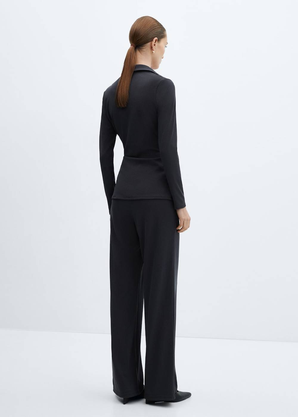 Mango Wideleg-Hose mit Stretchbund Fabrikverkauf