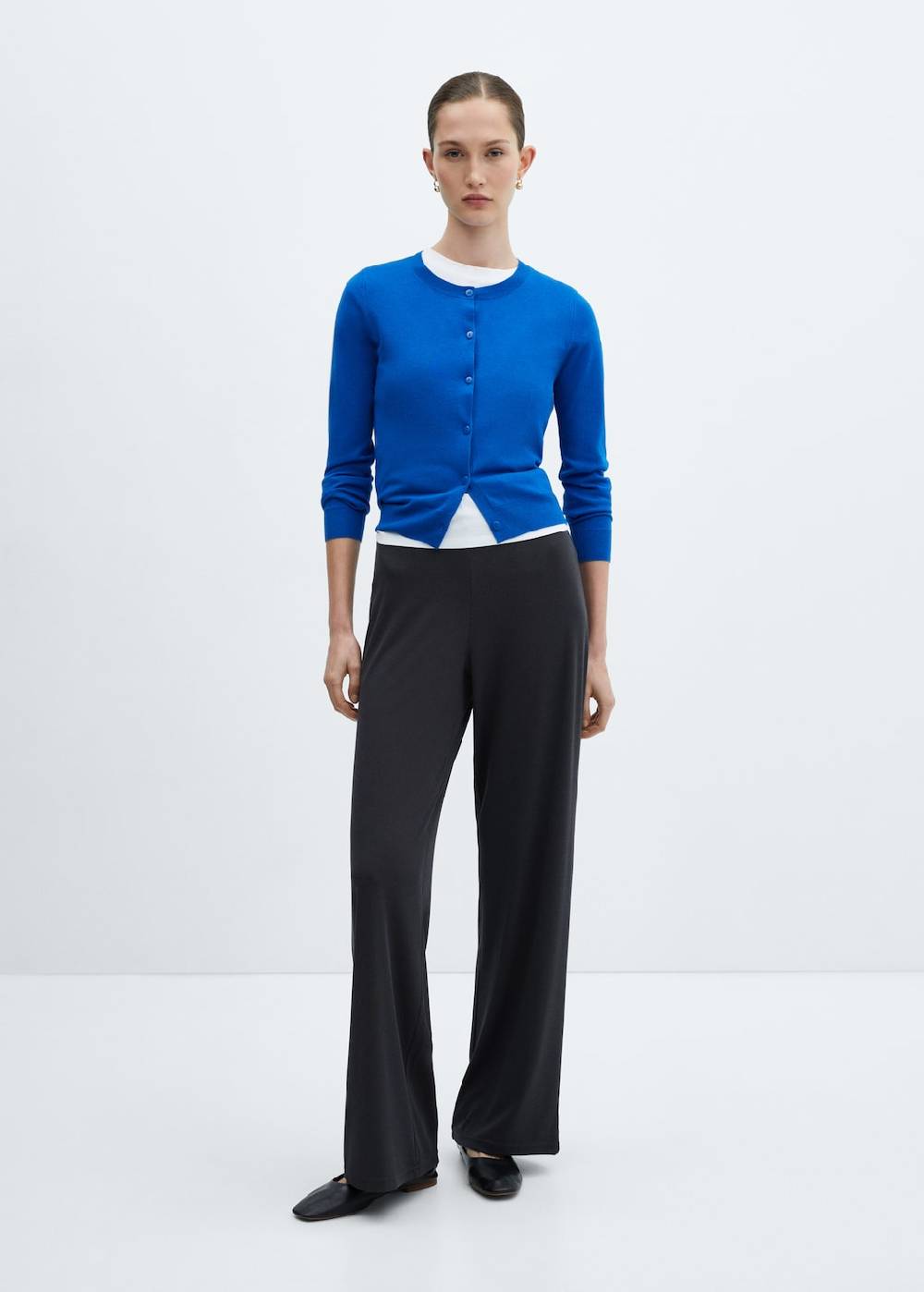Mango Wideleg-Hose mit Stretchbund Fabrikverkauf