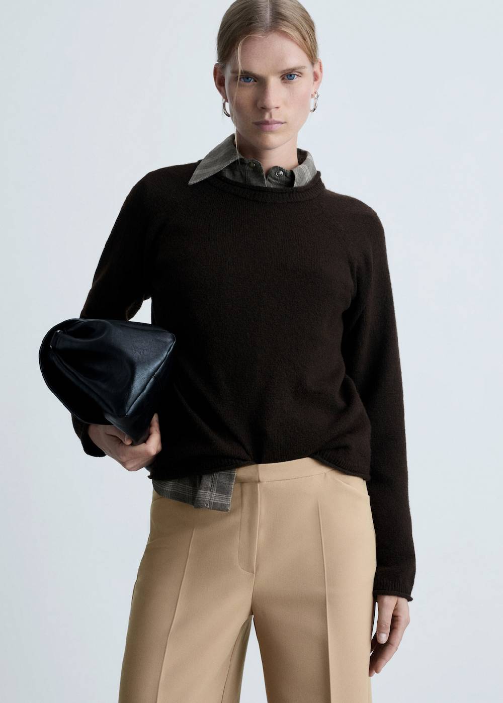 Mango Wideleg-Bundfaltenhose Fabrik Onlineshop
