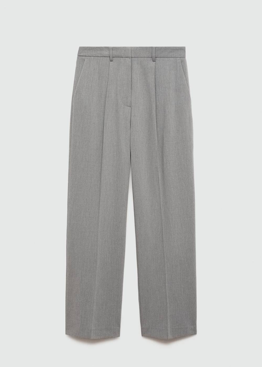 Mango Gerade Bundfaltenhose Großer Ausverkauf