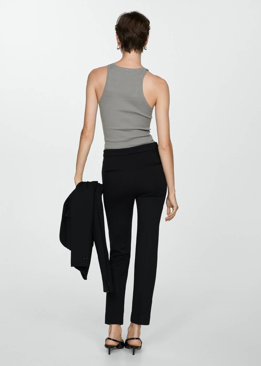 Mango Gerade Hose aus Romanit-Jersey Online Shopping