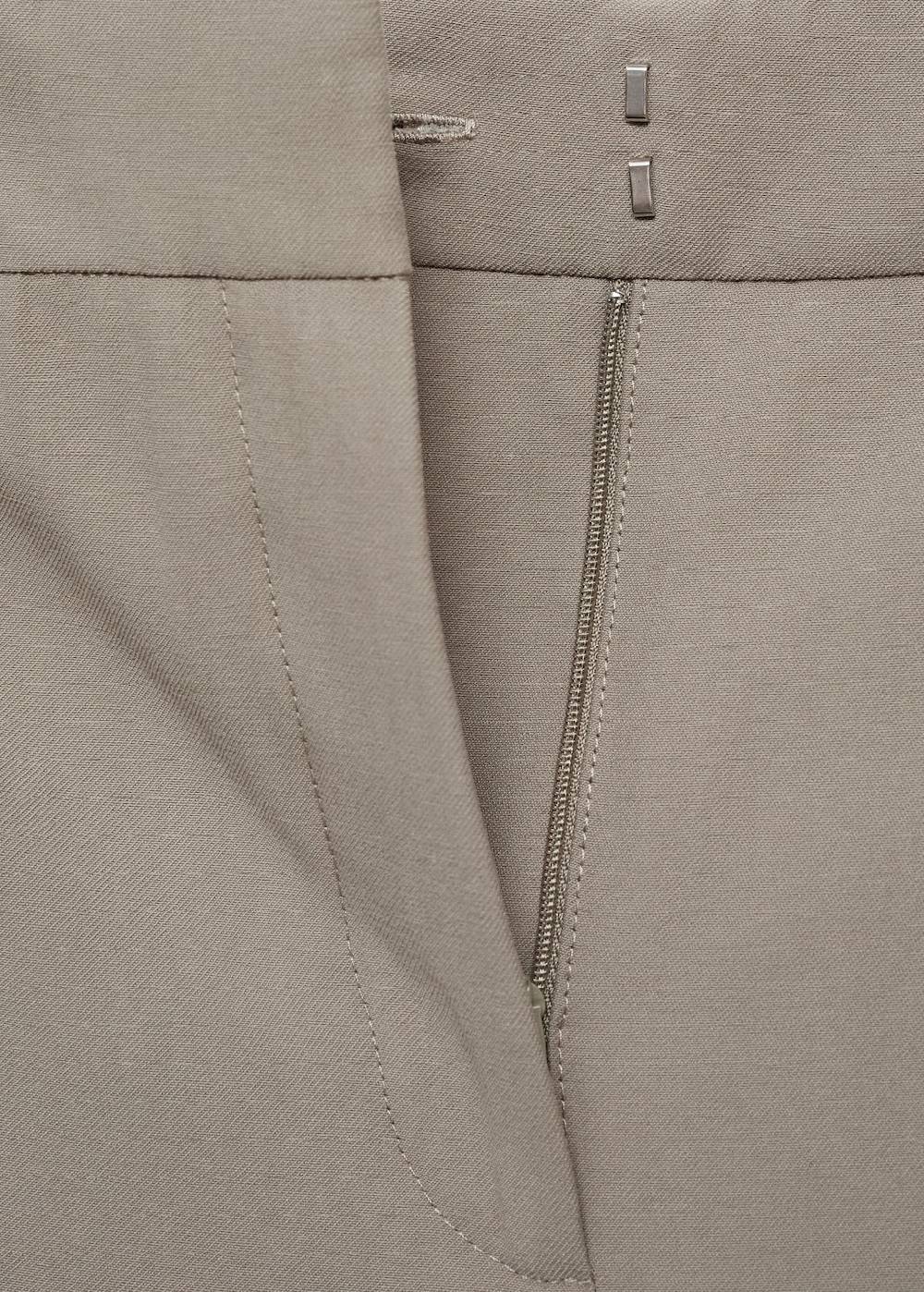 Mango Wideleg-Bundfaltenhose Preisnachlass