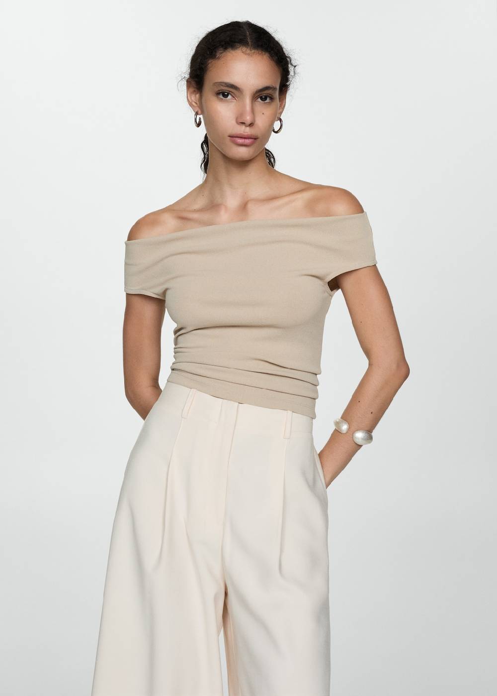Mango Wideleg-Hose mit Stretchbund Valentinstagsangebot