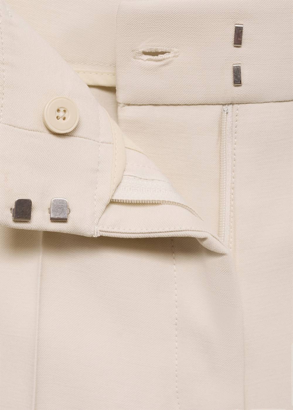Mango Wideleg-Bundfaltenhose Heißer Verkauf