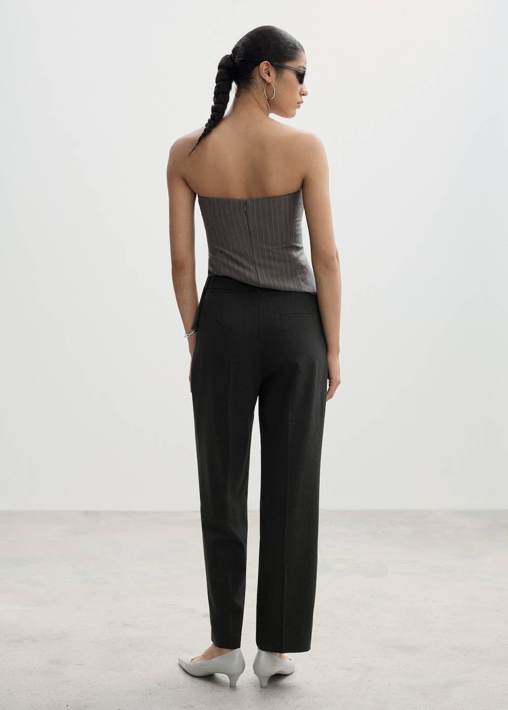 Mango Gerade Bundfaltenhose Neueste Mode