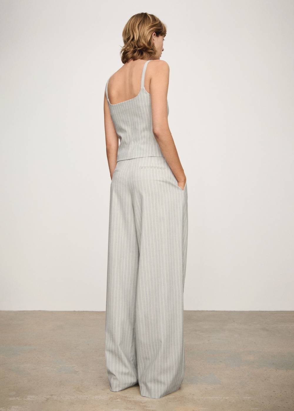 Mango Gestreifte Wideleg-Hose Neuheiten