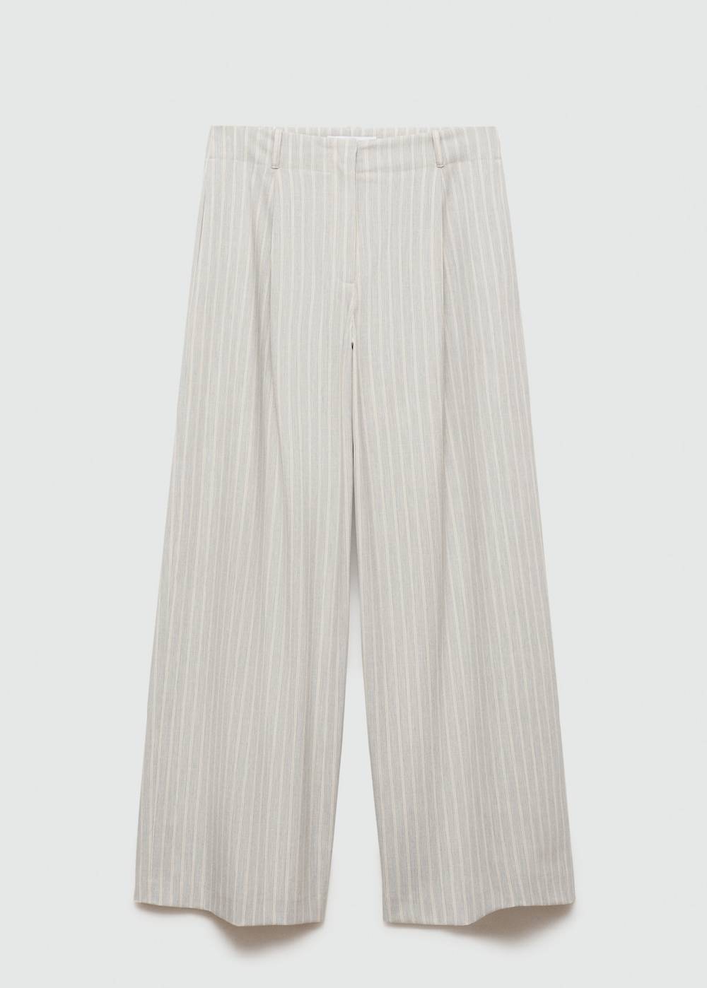 Mango Gestreifte Wideleg-Hose Neuheiten