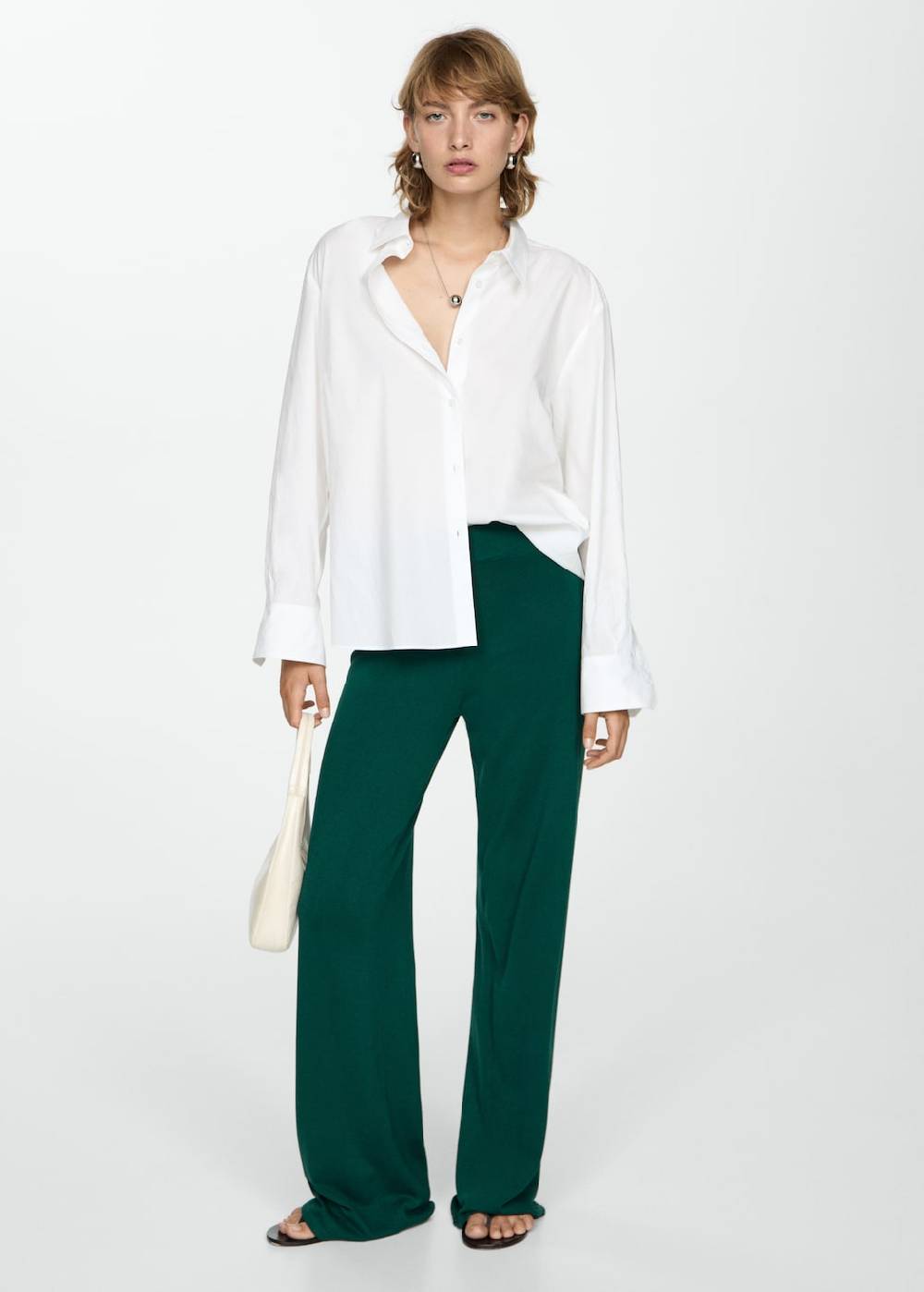 Mango Wideleg-Strickhose Neueste Stile